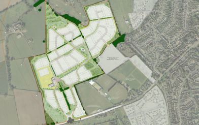Plan Of New Housing Estate Approved For Kirby Muxloe