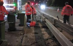 District Cleansing Staff Cleaning Up Soar Valley Way