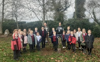 Cosby Primary School With The Tree From The Big Tree Giveaway