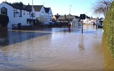 Flooding from Sharnford in 2012. Prepare for flooding