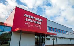 The exterior shot of Enderby Leisure Centre