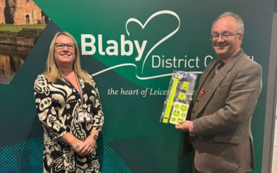 Carol Parker With Rupert Matthews, Police And Crime Commissioner For Leicestershire