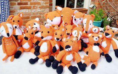 Foxy Friends The Handmade Foxes From The Cosby Crafters Which Are The Prizes In The Fosse Foxes Tourism Trail Competition For News Webpage