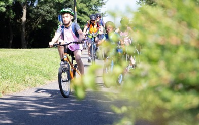 Children cycling