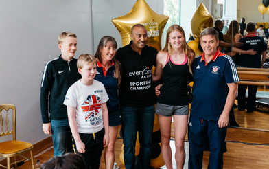 Colin Jackson supporting Sporting Champions