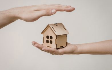Hands With A Wooden House