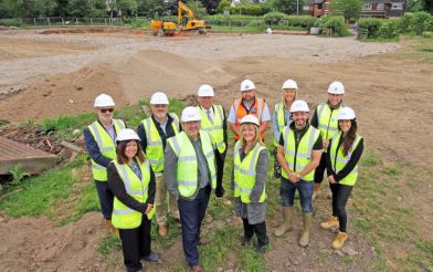 Partners Meet On Site Of New Social Housing