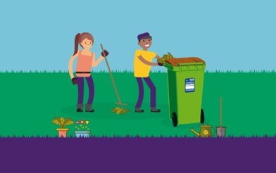 Garden waste graphic
